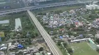 Посадка в Тайланде аэропорт Суварнабхуми Бангкок  landing