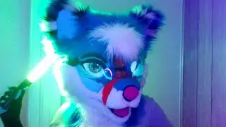 I Made a Cyberpunk Fursuit Visor For Under $10 | See Description For List of Supplies Used