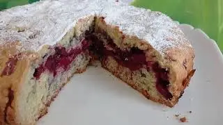 Тертый пирог  с вишней. Мой любимый пирог с вишней!