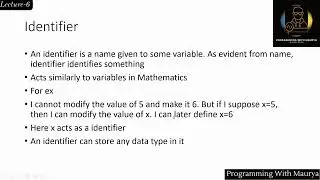 C Programming | Lecture 6