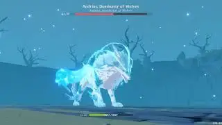 Genshin impact boss fight : wolf of the north