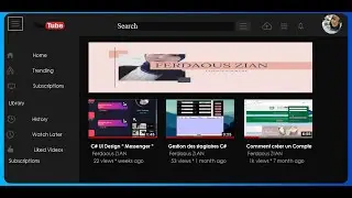 How To Desing Dark Youtube in WinForm C#