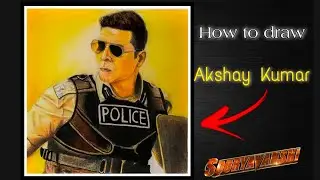 How to draw Akshay Kumar | Drawing of Akshay Kumar as Sooryavanshi #akshaykumar #sooryavanshi