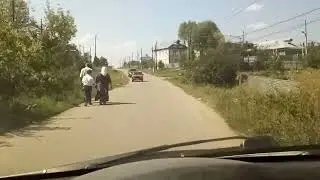 БОЛЬШОЕ РЫБУШКИНО.Поездка 12.08.2023.Лежачие полицейские.Пятёрочка))