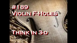 # 189 - Violin f-holes - Think and Sculpt in 3D