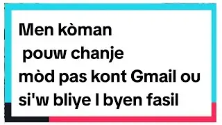 Men #kòman# pouw chanje mòd pas kont #Gmail#ou si'w bliye l byen fasil#messi#funny#argentina