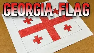 Georgia Flag Drawing 🇬🇪