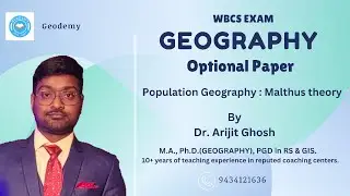 Malthus Theory | Population Geography | Geography Optional Paper | WBCS 2024 | Online Class.