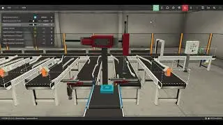 Factory IO sorting station, encoder and one sensor.