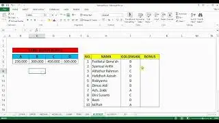 23. Mahir Rumus Excel - Rumus HLOOKUP Pada Microsoft Excel
