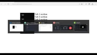 How to Create tabs in HTML, CSS and JAVASCRIPT [ No Plugin required ]