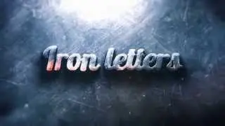 Project after effects - iron letters