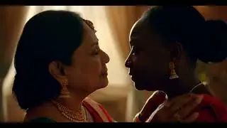 Indian mom kiss black girl  lesbian kissing