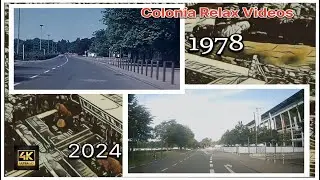 Köln / Cologne Autofahrt durch Junkersdorf (Now and then) 1978 - 2024 Stadion Junkersdorf Germany
