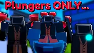 PLUNGER UNITS Only Challenge In Toilet Tower Defense!