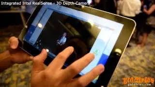 Integrated Intel RealSense - 3D Depth Camera at Intel Future Showcase 2014