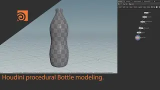 Houdini procedural Bottle modeling