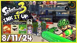 Splatoon 3 - Ink It Up! 8/11/24! Grain of Ink! (Bread vs Rice vs Pasta Splatfest)
