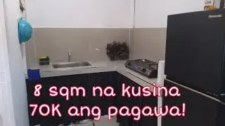 8sq meter na kusina (4 meter x 2 meter) magkano ang inabot sa pag papagawa?