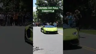 GINTANI SVJ Goes FULL THROTTLE Leaving LAMBORGHINI DEALERSHIP!!