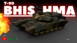 T-90 Bhishma Indian Battle Tank 3D Animation