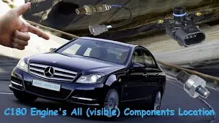 Mercedes c180 CDI Engine Bay Components Location - Layout W204