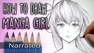 How To Draw A Simple Manga Face (Narrated)