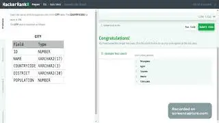 Hackerrank SQL Basic Question 6