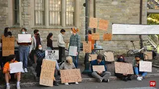 Penn Students Protest Outside Castle Fraternity House