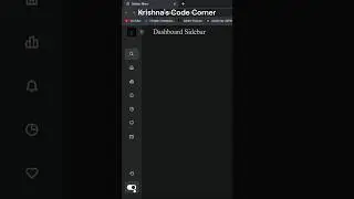 Dashboard Sidebar Menu || 