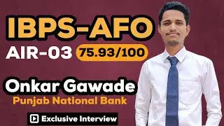 IBPS AFO AIR 3 - Onkar Gawade | Interview, Strategy & Planning | Agri Coaching C | Deepak W Sir