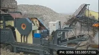 Mobile jaw crusher #stonecrusher #mobilecrusher #jawcrusher