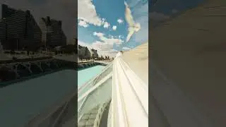 FPV Drone exploring 'the City of arts and sciences of Valencia'