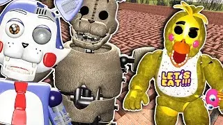 Five Nights at Candy's 2 & FNAF 2 Maze Run! - Garry's Mod - Gameplay FNAF Gmod