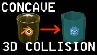 How to make Concave Collision Shapes in Godot | Blender + Godot (trash can collision)