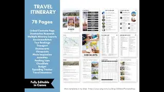 How to make a travel itinerary in Canva