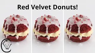 Red Velvet Baked Donut Stacks with Cream Cheese Condensed Milk Buttercream