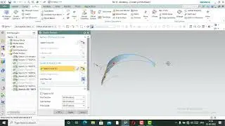 NX UG product design development process in to studio surface with line arc plane offset comand