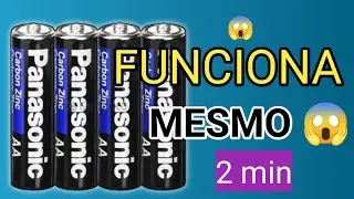 COMO FAZER PILHA VOLTAR A FUNCIONAR😱😱😱
