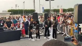 Live music show outside Qatar stadium #qatar