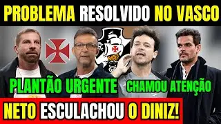 BREAKING NEWS! PROBLEM SOLVED AT VASCO! NETO SLAMS DINIZ! STRIKER DRAWS ATTENTION AT CRVG!