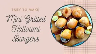 Mini halloumi cheese burgers