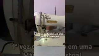 Primeira vez usando uma máquina industrial 😍🤍 #costura #costurando #look