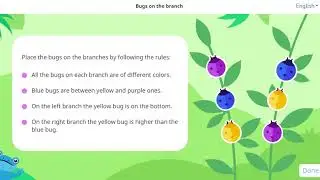 BUGS ON THE BRANCH-BRICSMATH SOLUTION CLASS 1,2,3/EASY TO UNDERSTAND