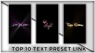 Top 05+🔥Alight Motion Text Animation Presets |AlightMotion Preset Download Free 05+ text presets|