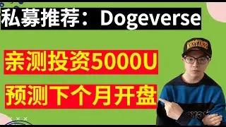 错过doge20，不要再错过Dogeverse! 亲测投资5000U，目测下个月开盘，当前最火爆meme私募代币