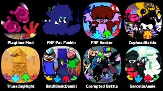 FNF Catnap, FNF Nightmare Fuel, Friday Night Fever, FNF BFDI 4, FNF Starecrow, FNF All Mod