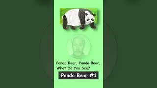 Part-1 "Panda Bear, Panda Bear, What Do You See?" #SHORTS  パンダくん、パンダくん、 なにみているの？ - ブライアン先生の英語絵本読み聞かせ