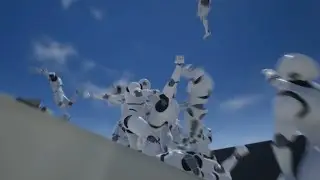 12. Самая эпичная массовая драка :D 2 часть. Удары руками. | The most epic mass brawl :D | UE 4