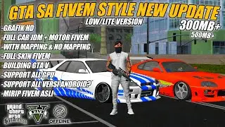 GTA SA FIVEM STYLE LITE FULL MOD MOBIL & MOD MOTOR + FULL SKIN TERBARU 300MB‼️GTA SA FIVEM TERBARU